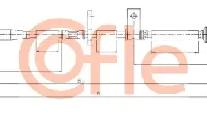 Трос ручного тормоза COFLE 92.17.5051