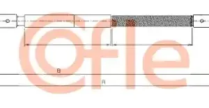 Трос ручного тормоза COFLE 92.10.4737