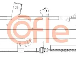 Трос ручного тормоза COFLE 92.17.1076