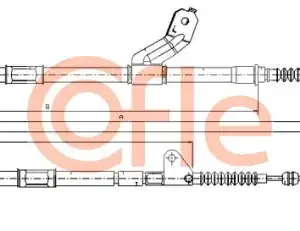 Трос ручного тормоза COFLE 92.17.1418