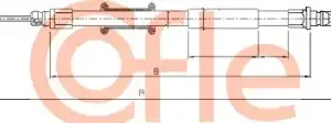 Трос ручного тормоза COFLE 92.10.4745