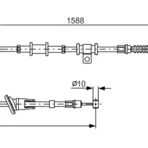 Трос ручного тормоза BOSCH 1 987 482 245