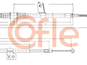 Трос ручного тормоза COFLE 92.17.2291