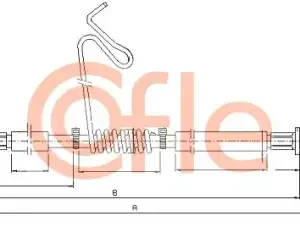 Трос ручного тормоза COFLE 92.11.5673