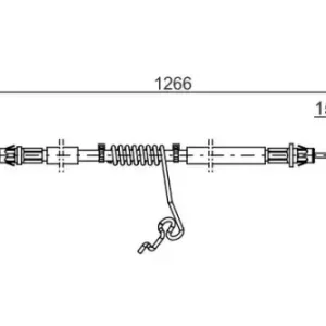 Трос ручного тормоза BOSCH 1 987 482 281
