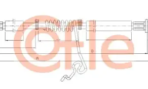 Трос ручного тормоза COFLE 92.11.5679
