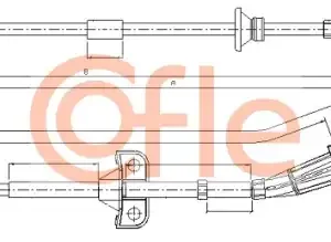 Трос ручного тормоза COFLE 92.10.8189