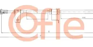 Трос ручного тормоза COFLE 92.17.3531