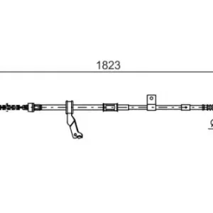 Трос ручного тормоза BOSCH 1 987 482 297