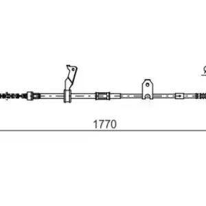 Трос ручного тормоза BOSCH 1 987 482 300