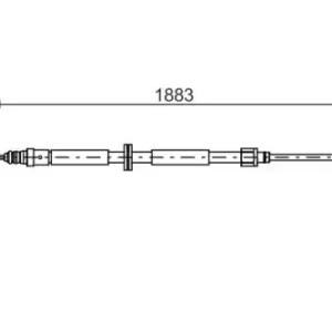 Трос ручного тормоза BOSCH 1 987 482 302