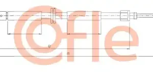 Трос ручного тормоза COFLE 92.10.6792
