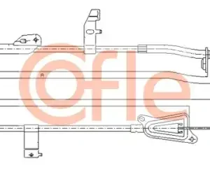Трос ручного тормоза COFLE 92.17.0246