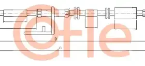 Трос ручного тормоза COFLE 92.10.5167