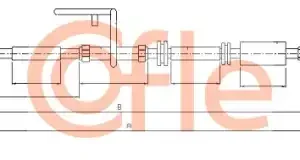 Трос ручного тормоза COFLE 92.10.5168