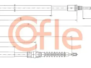 Трос ручного тормоза COFLE 92.10.6046