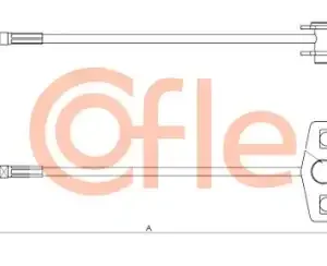 Трос ручного тормоза COFLE 92.17.0324
