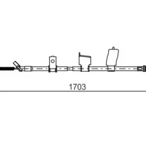 Трос ручного тормоза BOSCH 1 987 482 338