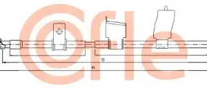 Трос ручного тормоза COFLE 92.17.0325