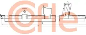 Трос ручного тормоза COFLE 92.17.0326