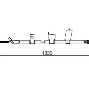 Трос ручного тормоза BOSCH 1 987 482 340