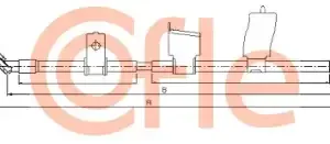 Трос ручного тормоза COFLE 92.17.0327