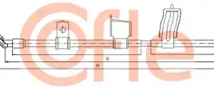 Трос ручного тормоза COFLE 92.17.0328