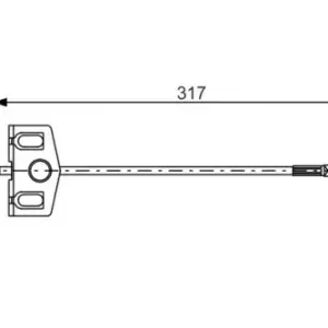 Трос ручного тормоза BOSCH 1 987 482 342