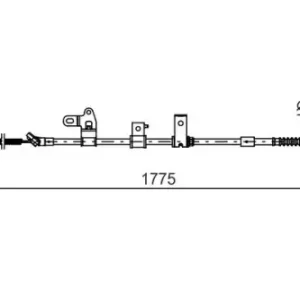 Трос ручного тормоза BOSCH 1 987 482 347