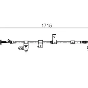 Трос ручного тормоза BOSCH 1 987 482 348