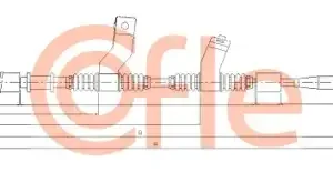 Трос ручного тормоза COFLE 92.17.3516