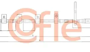 Трос ручного тормоза COFLE 92.17.5064