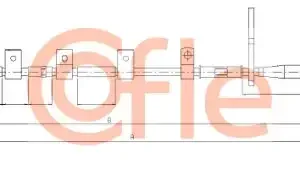 Трос ручного тормоза COFLE 92.17.5065