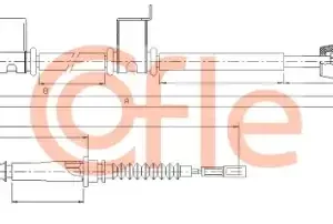 Трос ручного тормоза COFLE 92.17.6052