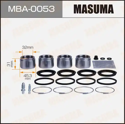 рем.к-т диск.торм.с порш.пер.! d45.3 Toyota Land Cruiser Prado120 02> MBA-0053 MASUMA