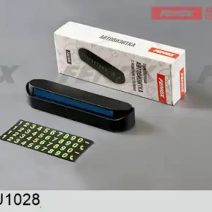 парковочная автовизитка с номером телефона! пластик ABS 13x3.5см FAU1028 FENOX