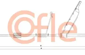 Трос ручного тормоза COFLE 92.1.FD017