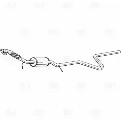 резонатор глушителя! Ford Fusion 1.6i 16V 04-05 EAM 1005 TRIALLI