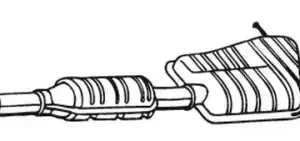 090-436 Катализатор HYUNDAI SANTA F I 2.0D 04.01-03.06 BOSAL