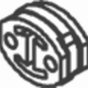 крепление глушителя! резина Citroen 33809 DINEX