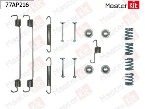 р/к торм.колодок задних! Renault Logan/Sandero 1.2/1.4/1.6 07> 77AP216 MASTERKIT