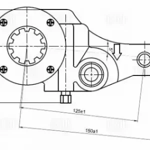 Рычаг регулировки тормоза TRIALLI ZF 0725