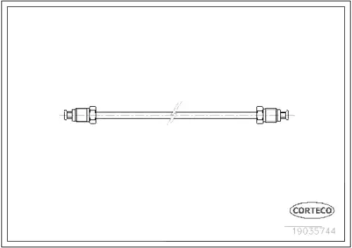 шланг тормозной задний! L=365 MB W168 1.4-1.9/1.6D 97-04/ Vaneo 1.6CDi 02> 19035744 CORTECO