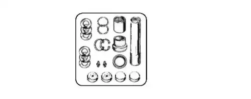 р/к шкворня! на сторону, с подшипником 52/53x235Omn MAN EL/EM/F2000/F90/G90/L2000/TGA/NG S11742 ERREVI