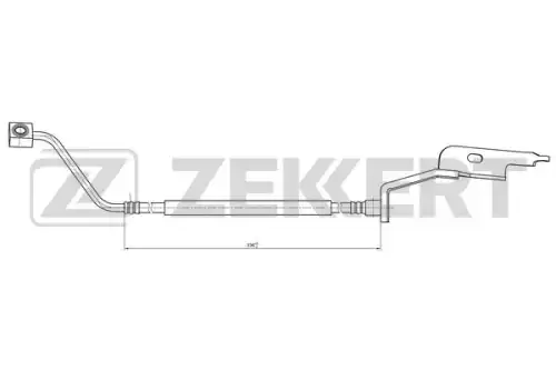 Шланг тормозной передний левый Chrysler Voyager IV 00- Dodge Caravan 01- BS-9486 ZEKKERT