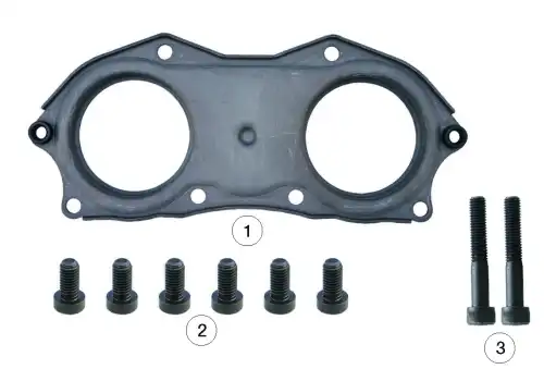 р/к диcк.тормоза! крышка толкателей суппорта с болтами (8 шт) KNORR SN6/SN7/SK7/SL7/SM7 0810 10166 ANDAC