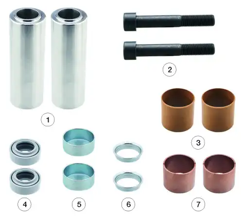 р/к диcкового тормоза! (мр) направляющие втулки,болты и пыльники VolvoFH 0810 20236 ANDAC