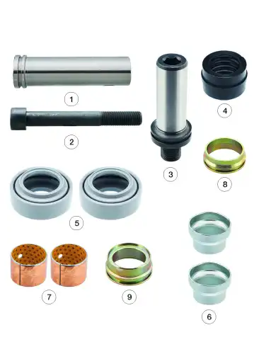 р/к дискового тормоза! 9(мр) направляющие,болты,пыльники,втулки,крышкиOmn MAN 0810 20245 ANDAC