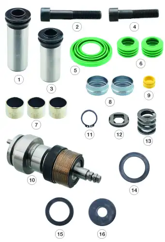 р/к диcкового тормоза ! 16(мр) с механизмом регулировки со ""штырем"" PAN17 DAF,Iveco" 0810 30182 ANDAC