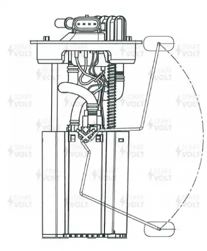 Топливный насос низкого давления СТАРТВОЛЬТ SFM 2506